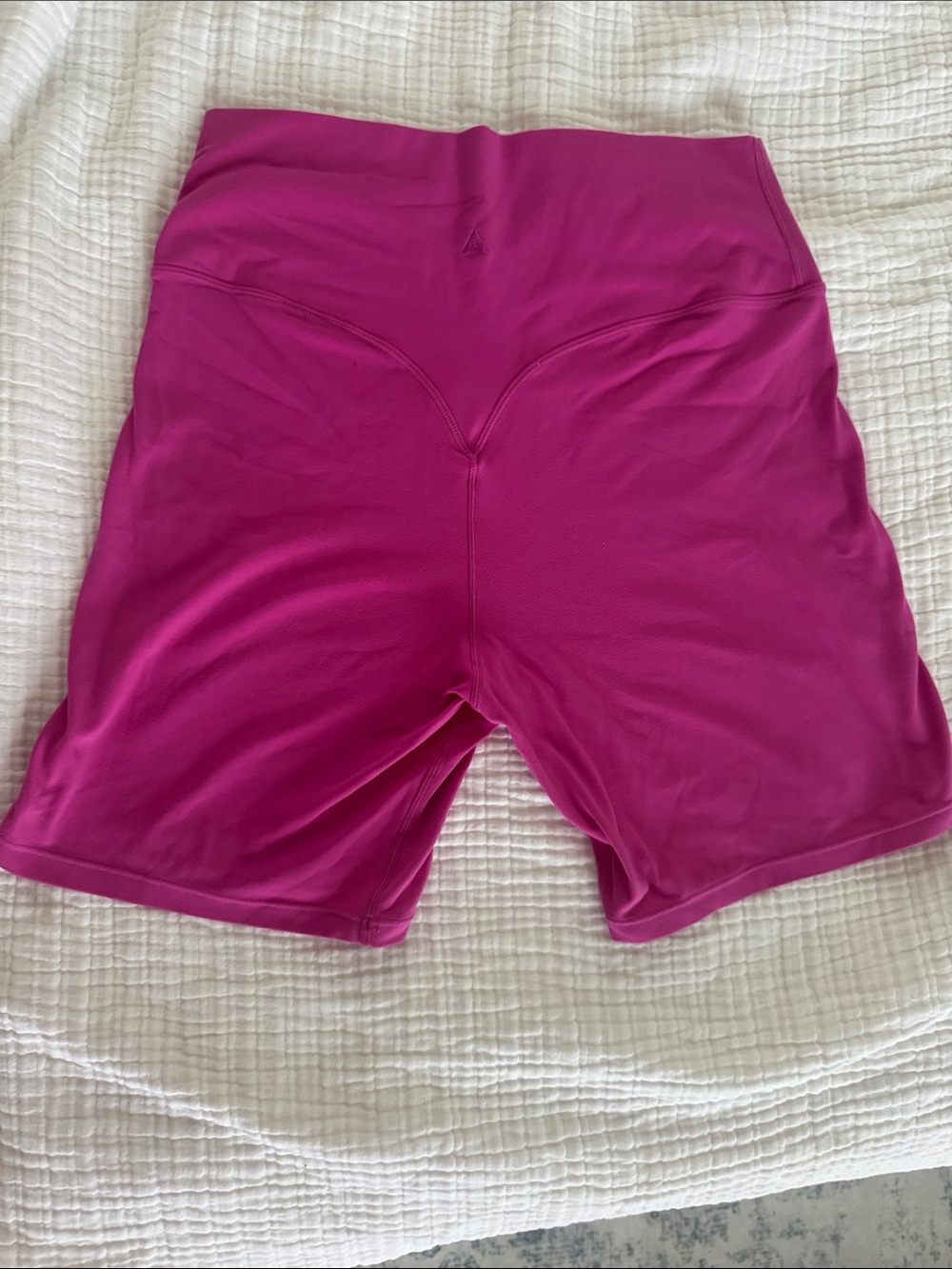 High-Rise Fuchsia Bike Shorts for Women